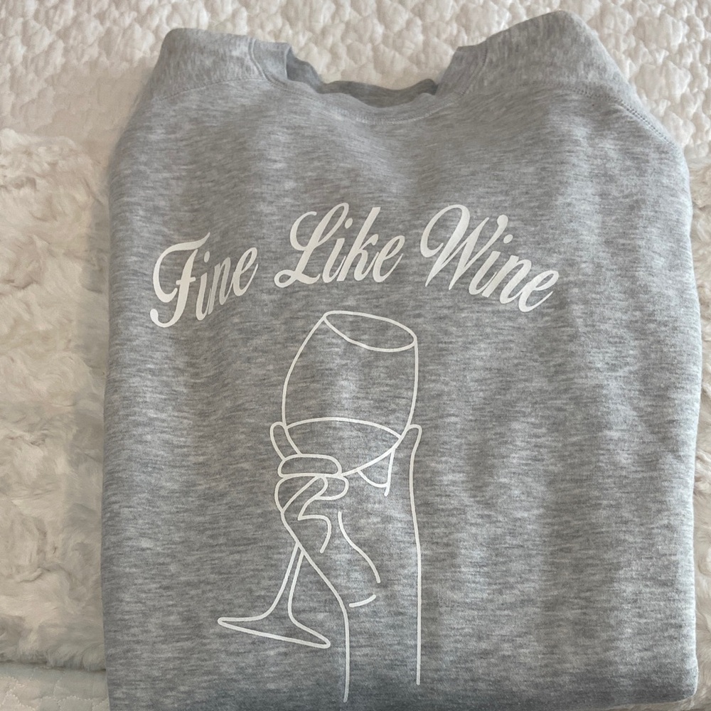 Brunette The Label Light Gray and Black Pullover